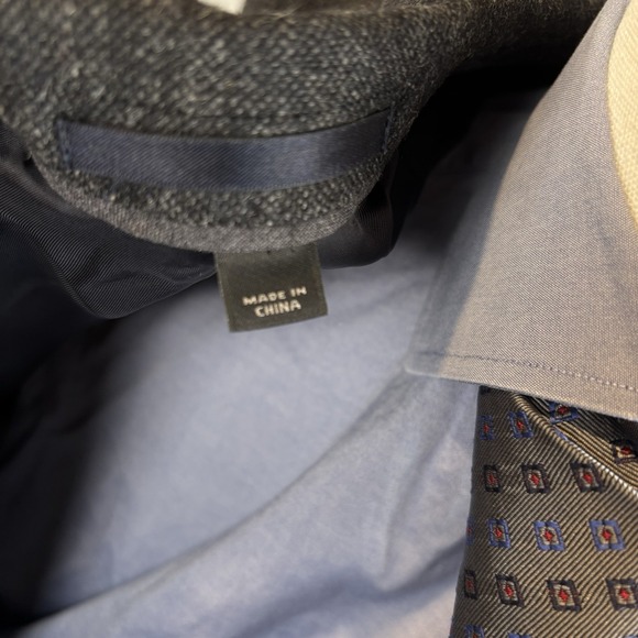 J. CREW Ludlow Moon Grey Tweed Men's Formal Work Suit Jacket 36R & Pants 31 X 32 - Picture 10 of 16